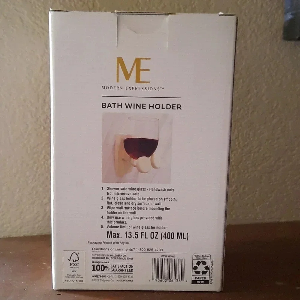 Bath Wine Glass Holder